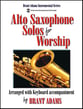 SOLOS FOR WORSHIP ALTO SAX Book with Online Audio cover